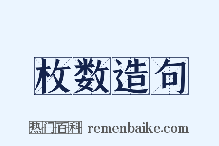枚数造句是什么意思的图片